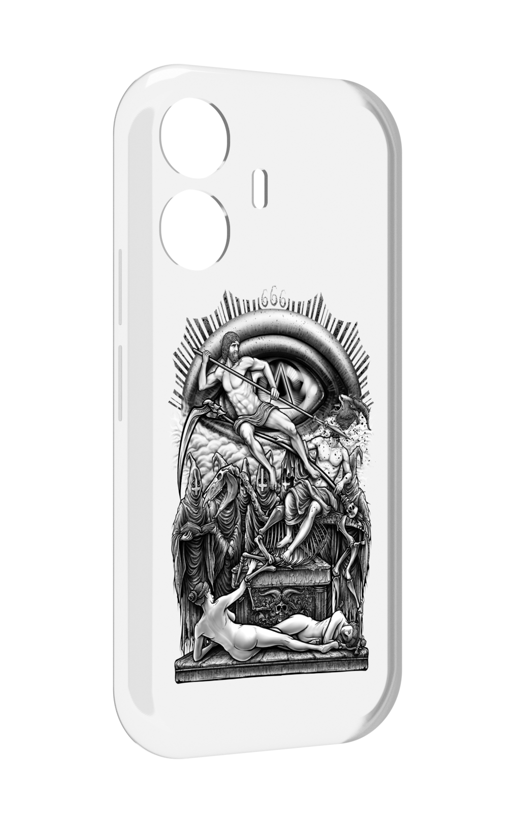 

Чехол MyPads оракул черно белый для Vivo Y77E / Vivo iQOO Z6 Lite, Прозрачный, Tocco