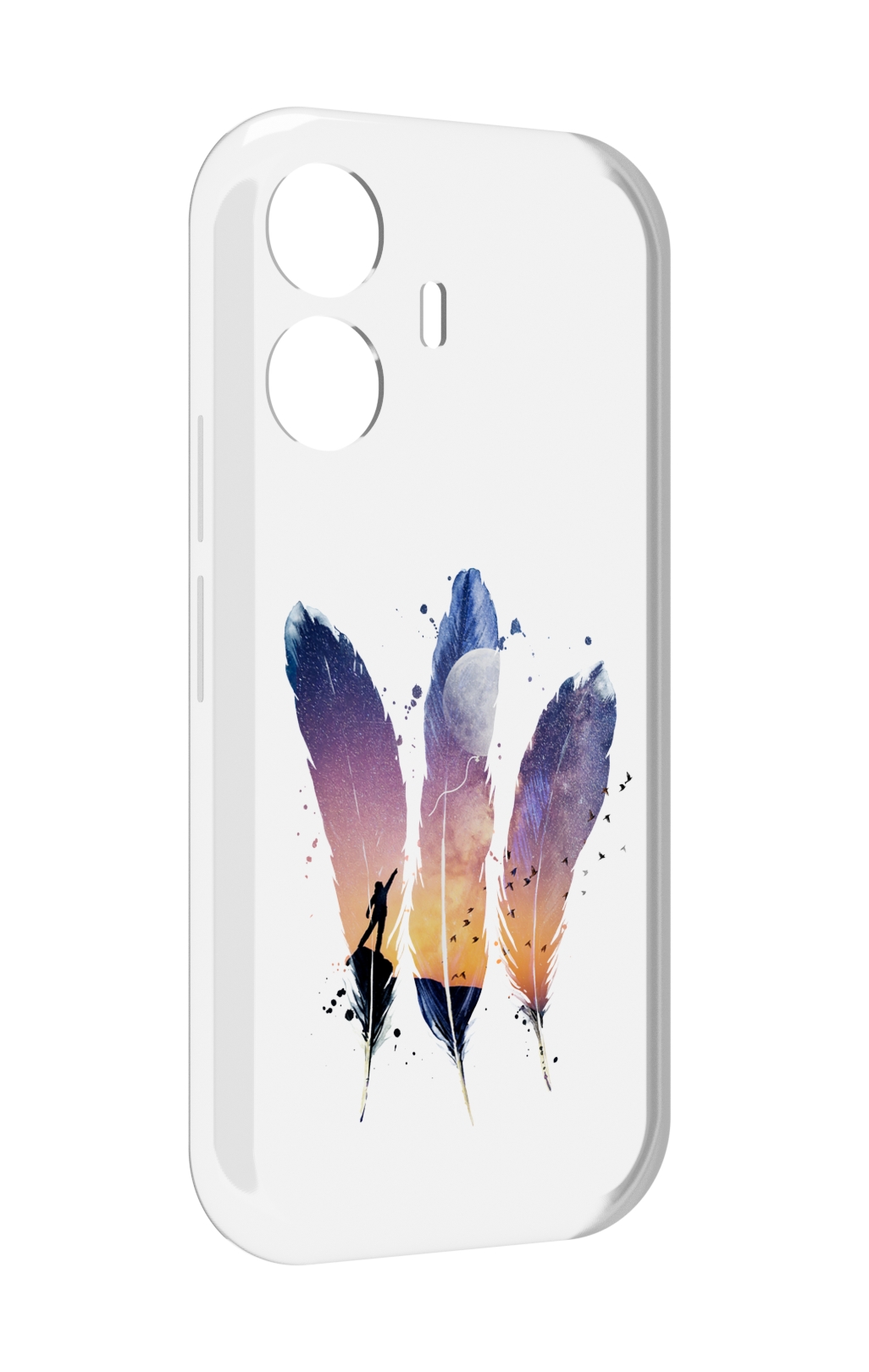 

Чехол MyPads небесные перья для Vivo Y77E / Vivo iQOO Z6 Lite, Прозрачный, Tocco