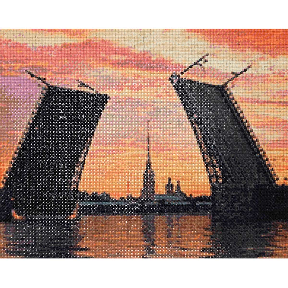 Cr 540079 Алмазная мозаика  Разведенный Дворцовый мост , 50*40 см, Cristyle