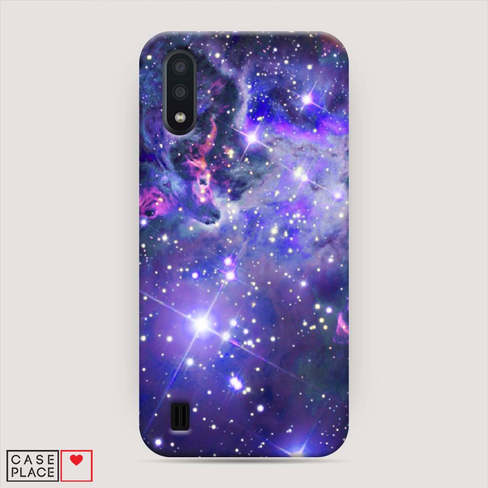 

Пластиковый чехол "Яркая галактика" на Samsung Galaxy A01