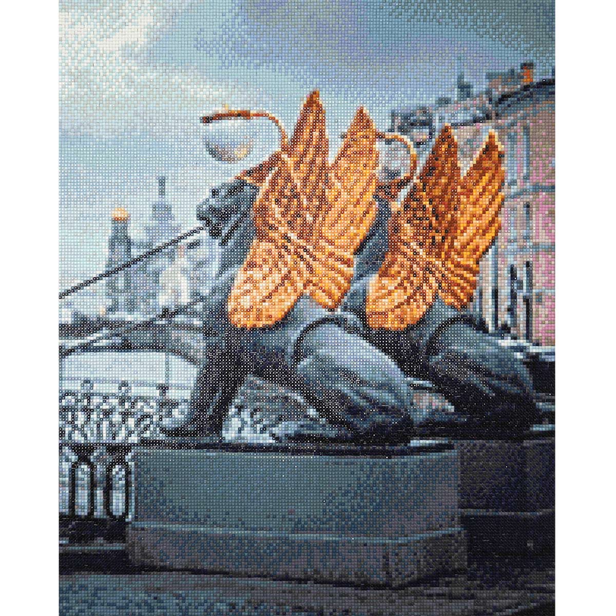 

Cr 450078 Алмазная мозаика Крылатые львы Банковского моста , 40*50 см, Cristyle