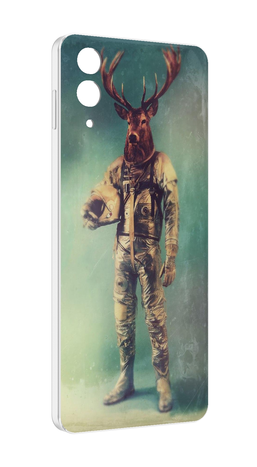 

Чехол MyPads лось космонавт для Samsung Galaxy Z Flip 4 (SM-F721), Прозрачный, Tocco
