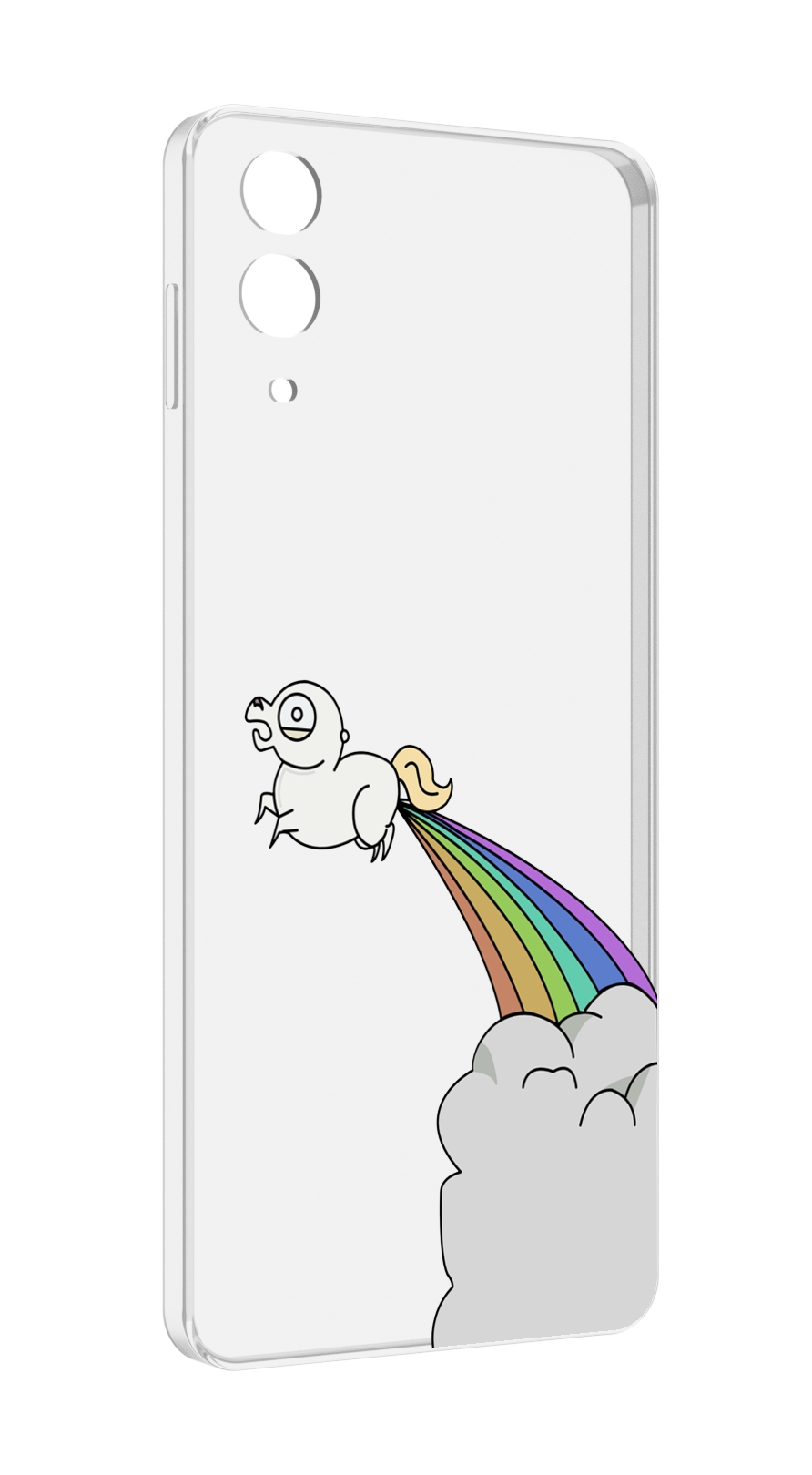 

Чехол MyPads летающее-пони детский для Samsung Galaxy Z Flip 4 (SM-F721), Прозрачный, Tocco