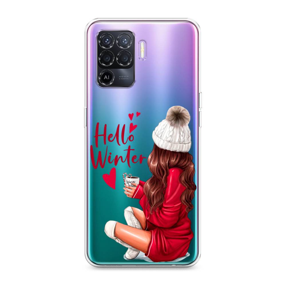 

Чехол для Oppo Reno 5 Lite "Hello winter", Красный;белый;коричневый, 255150-5