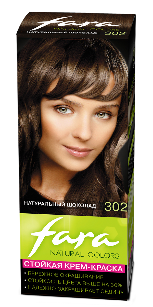 фото Краска для волос «natural colors», тон 302 натуральный шоколад fara