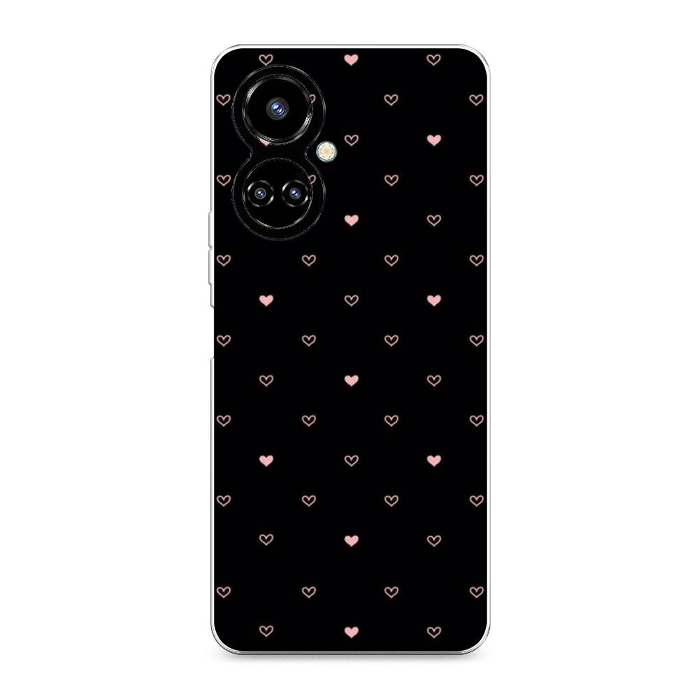 

Чехол Awog на Tecno Camon 19/19 Pro 4G "Черный фон и сердечки", Разноцветный, 302250-3