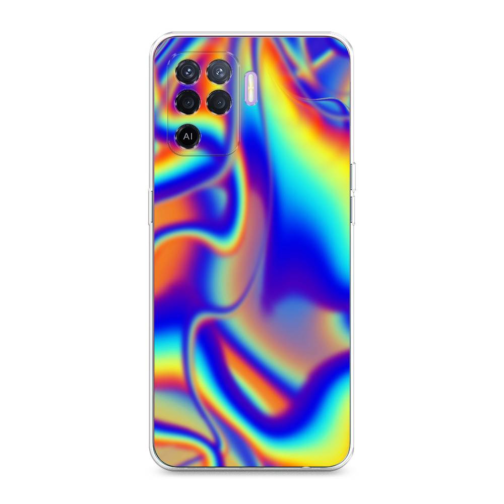 

Чехол для Oppo Reno 5 Lite "Яркая голограмма", Разноцветный, 255150-3