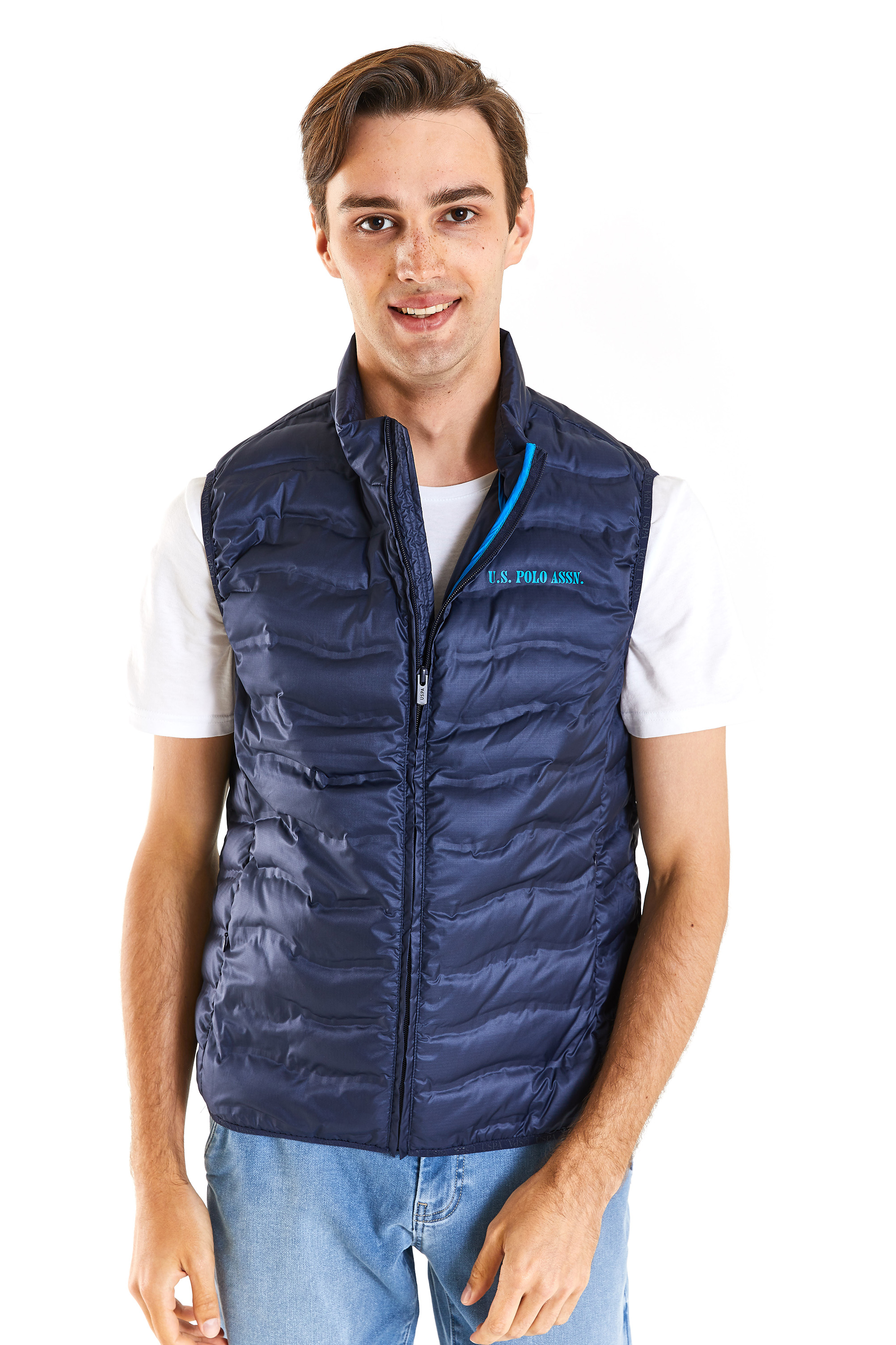 

Утепленный жилет мужской U.S. POLO Assn. G081SZ0100FRENCY24Y синий 50 RU, G081SZ0100FRENCY24Y