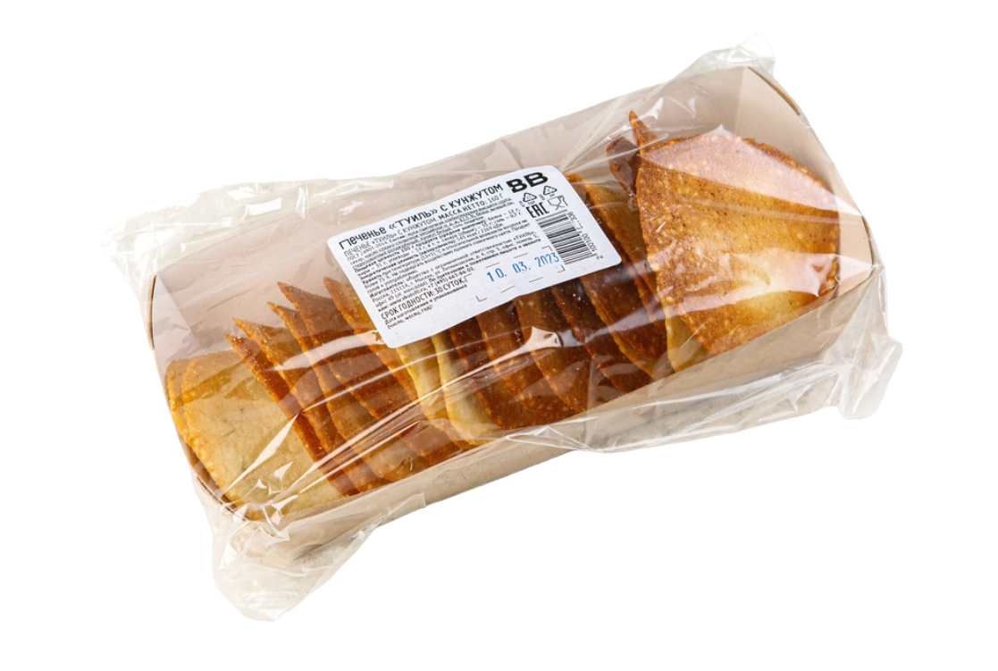 

Печенье ВкусВилл Туиль с кунжутом 160 г