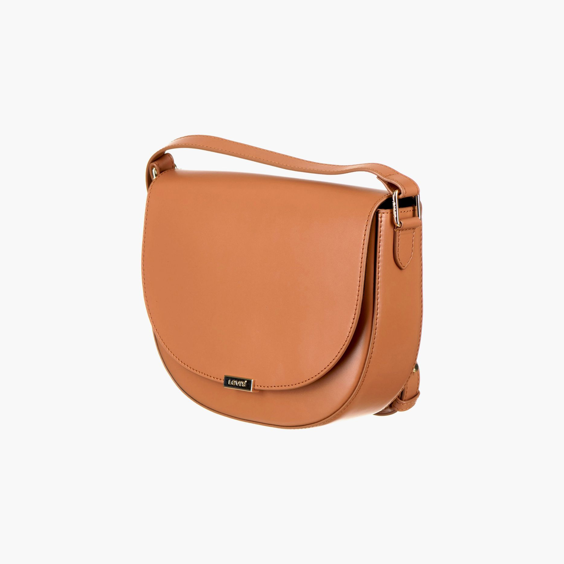 фото Сумка кросс-боди женская levi's women diana saddle bag коричневая