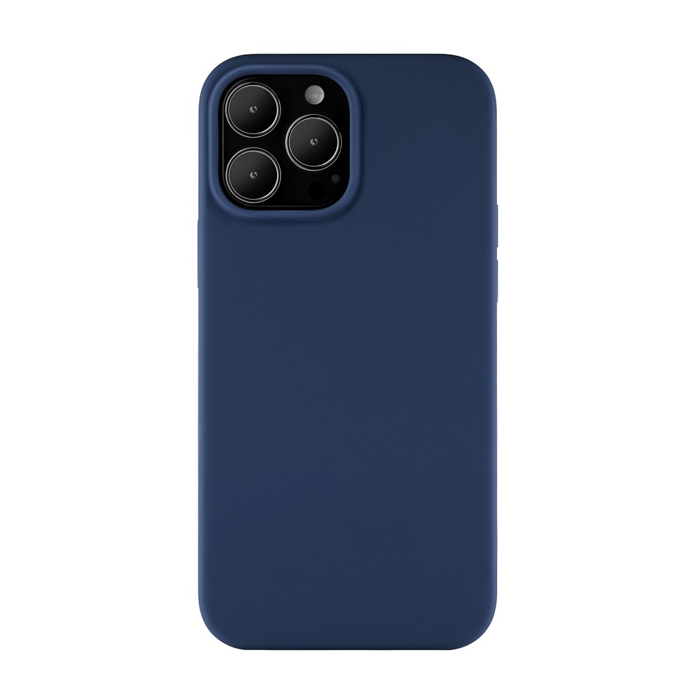 

Чехол uBear Touch Mag Сase (Liquid silicone) для iPhone 13 Pro, MagSafe Compatible, синий, Touch Mag Case, чехол защитн. силикон.для iPhone 13 Pro софт-тач,темно-синий, CS101DB61PTH-I21M