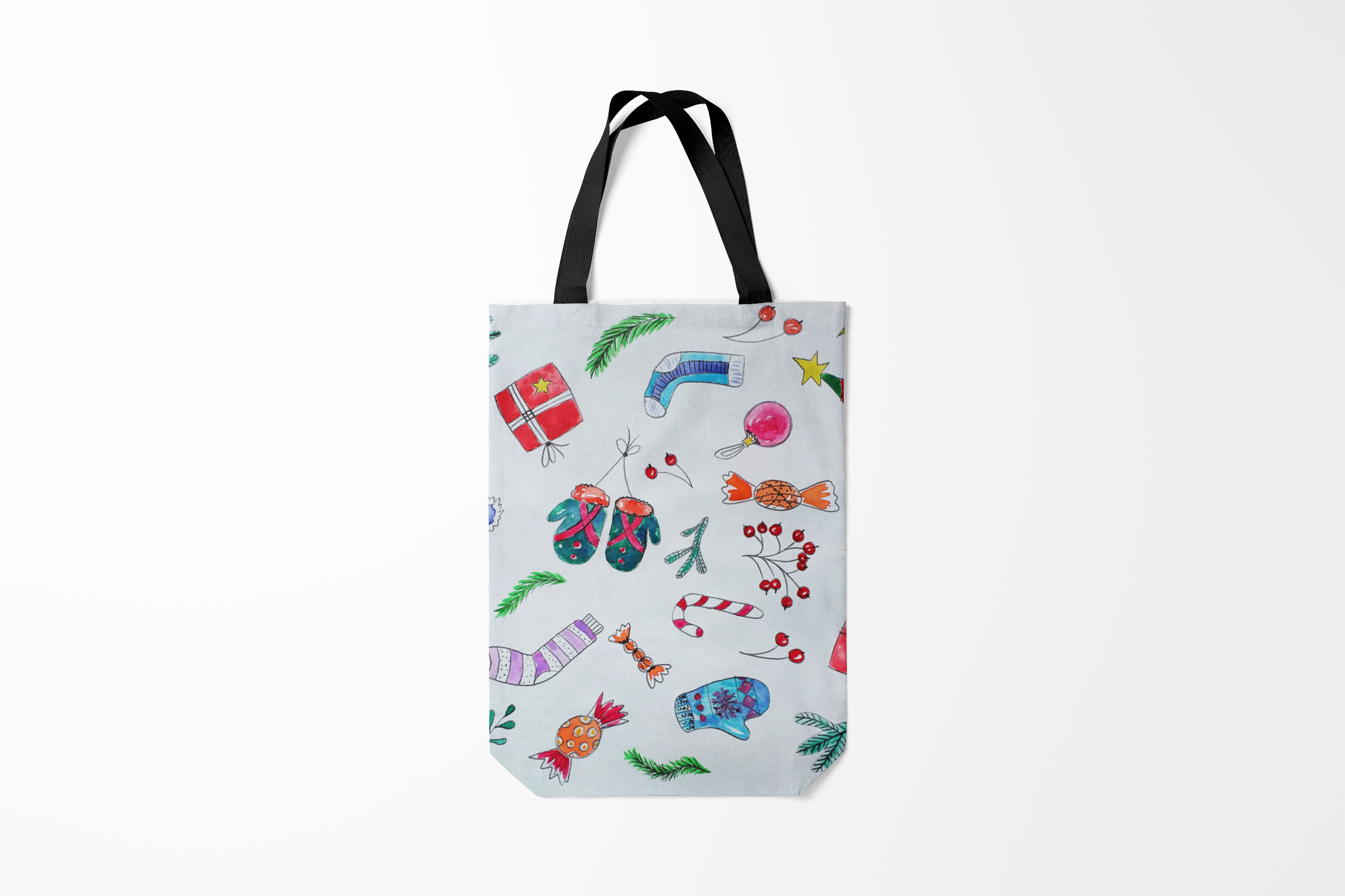 

Сумка шoппер унисекс Burnettie Разные шарики фонарики, черный, Разные шарики фонарики