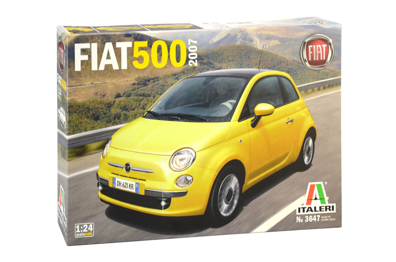 фото Сборная модель italeri 1/24 автомобиль fiat 500 (2007) 3647