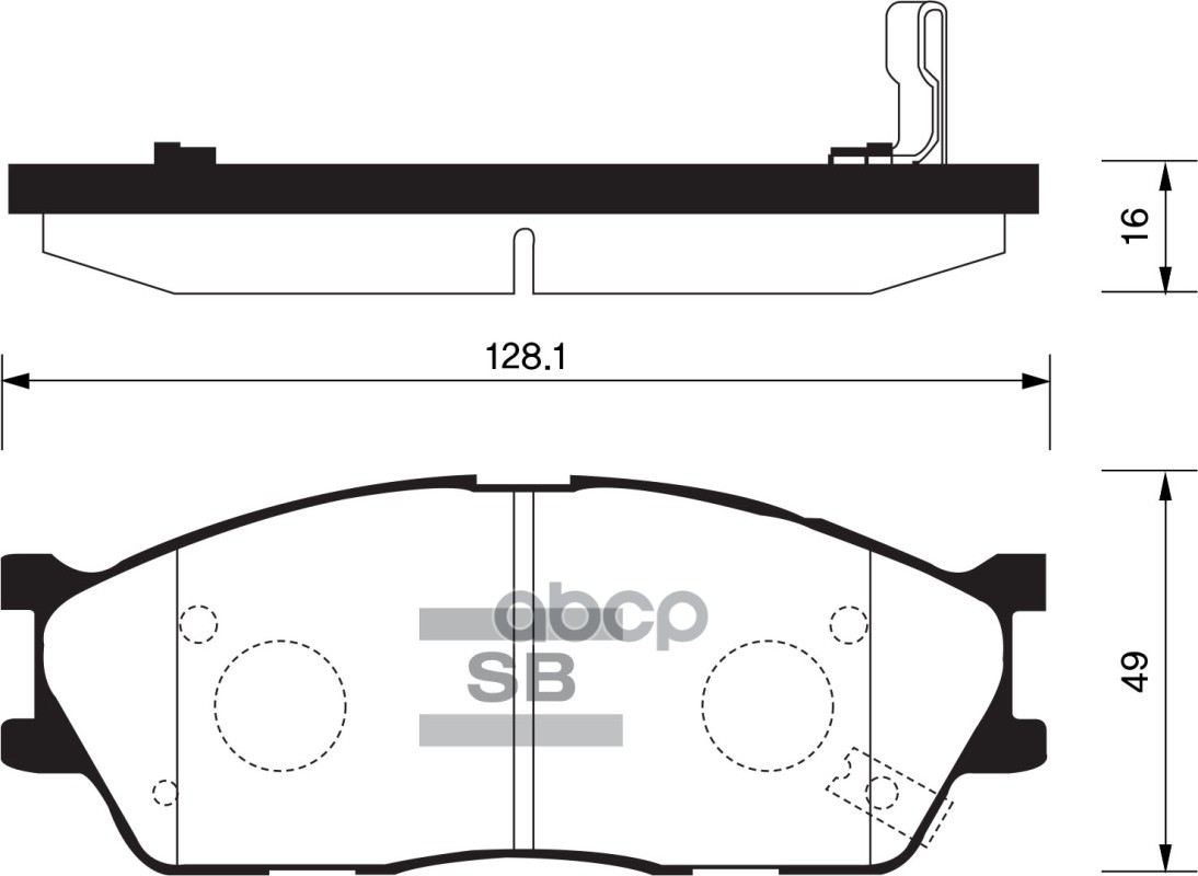 

Колодки Kia Rio Sangsin brake арт. SP1164
