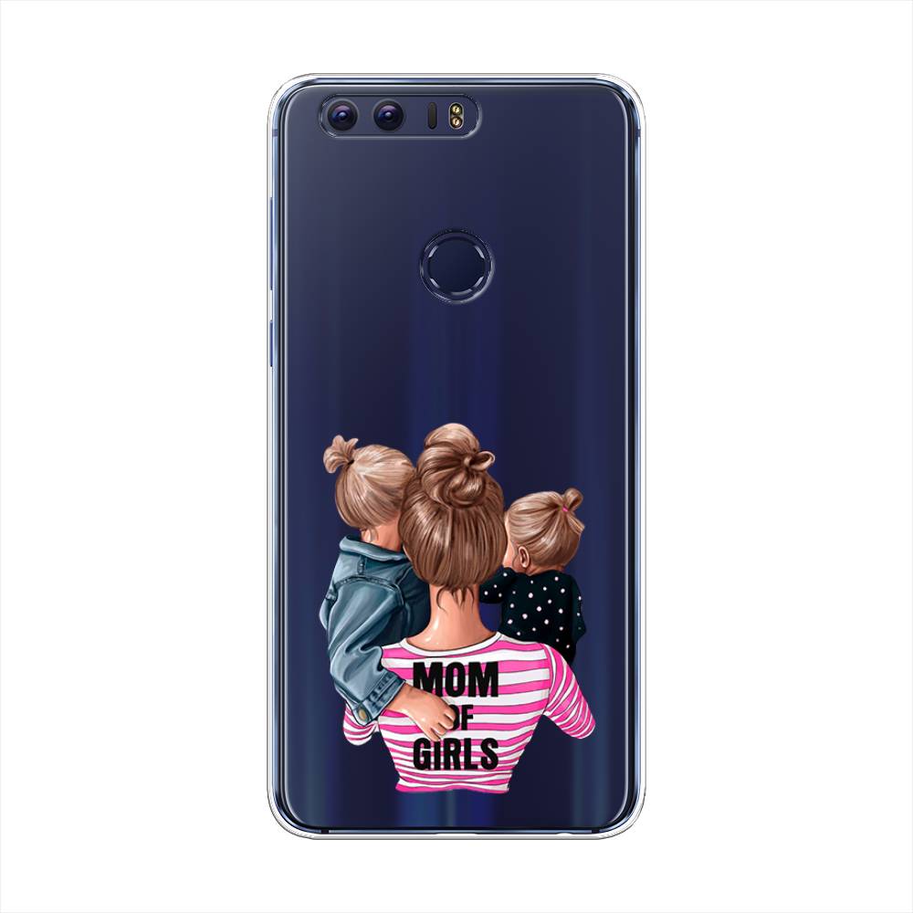 

Чехол Awog на Honor 8 "Mom of Girls", Разноцветный, 60950-6