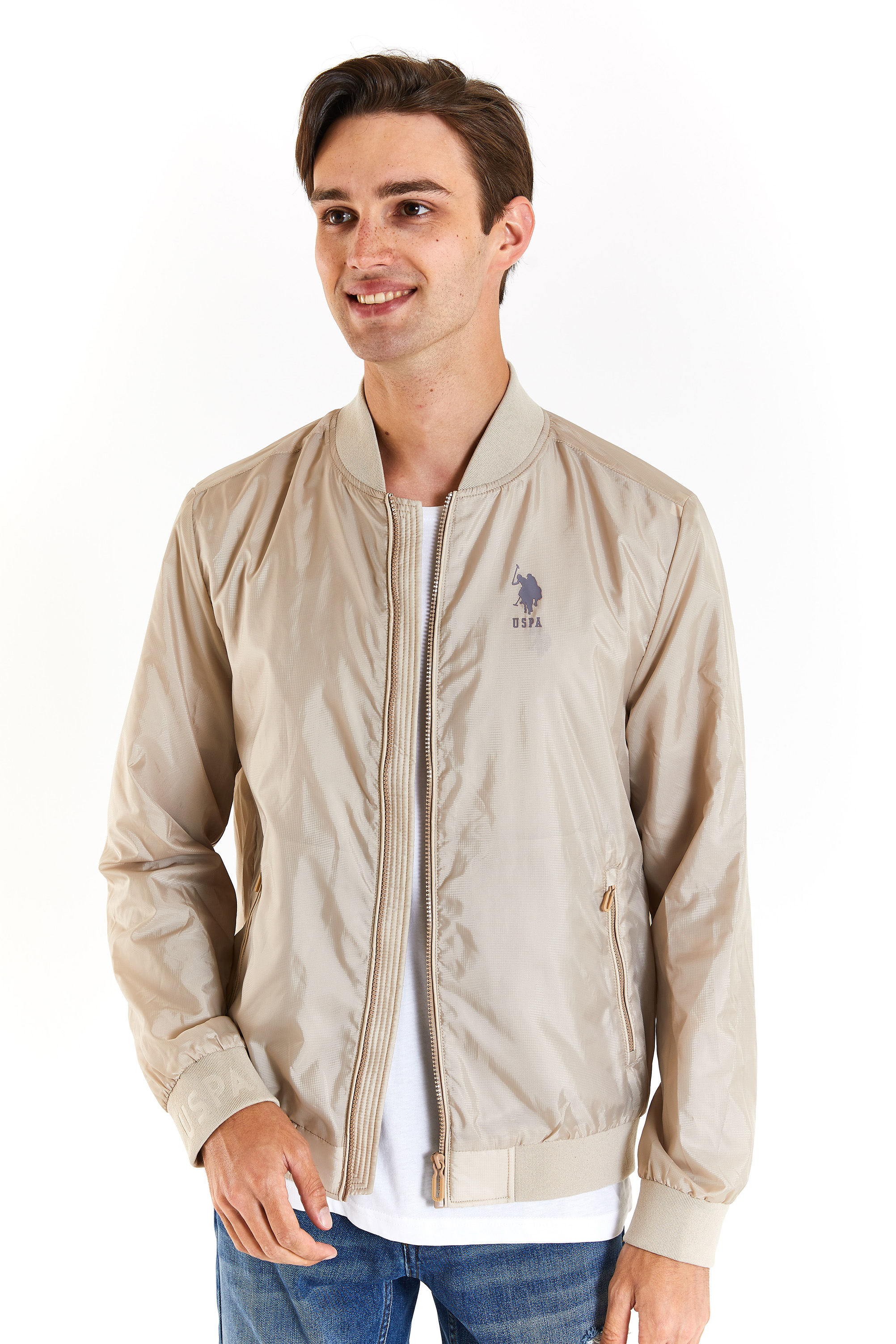 

Бомбер мужской US Polo Assn G081SZ0MS0AKSU24Y бежевый 52 RU, G081SZ0MS0AKSU24Y