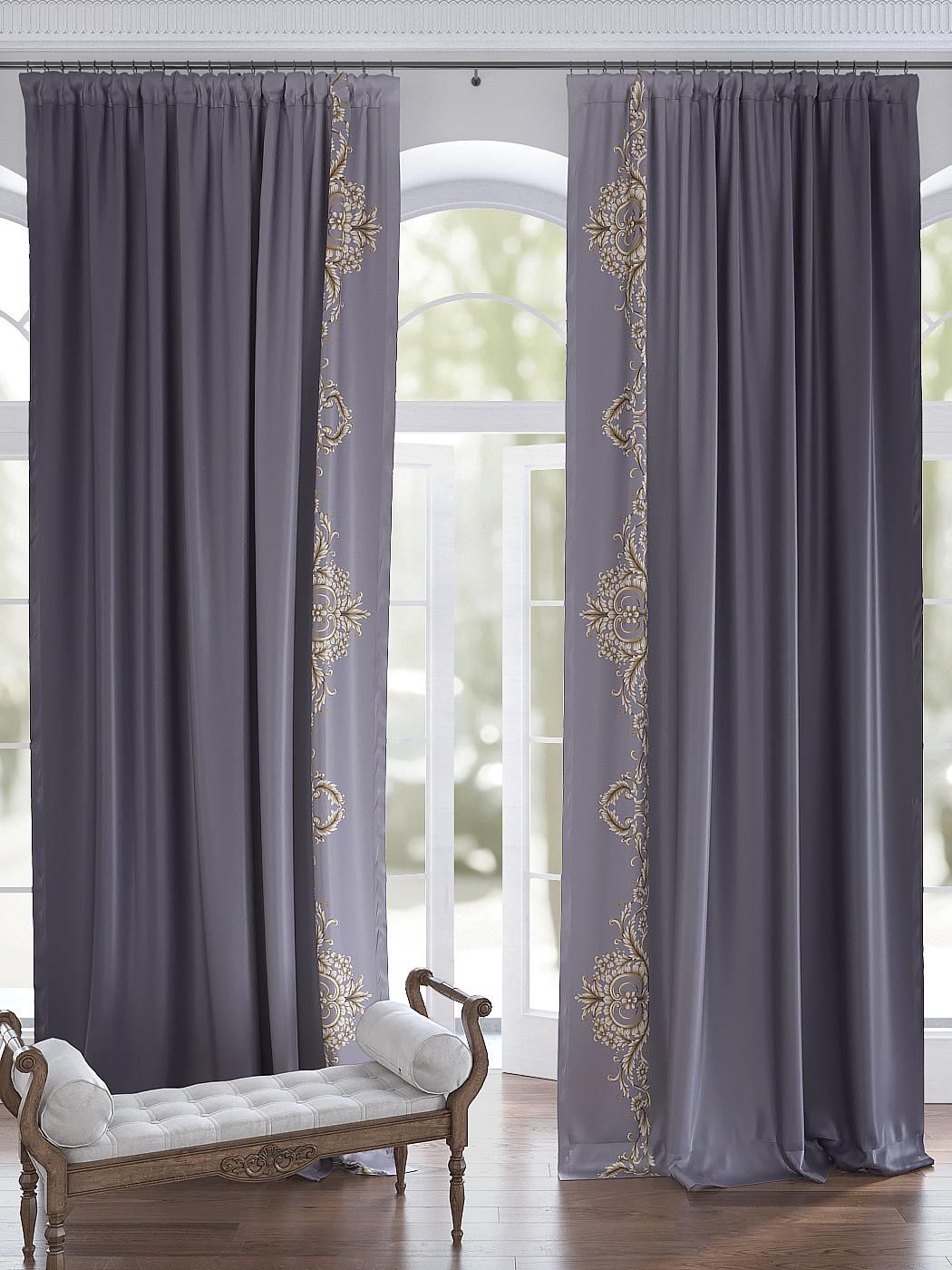 

Комплекты штор AT HOME / шторы в комнату 150х280 см / Милинс (лиловый), 750518