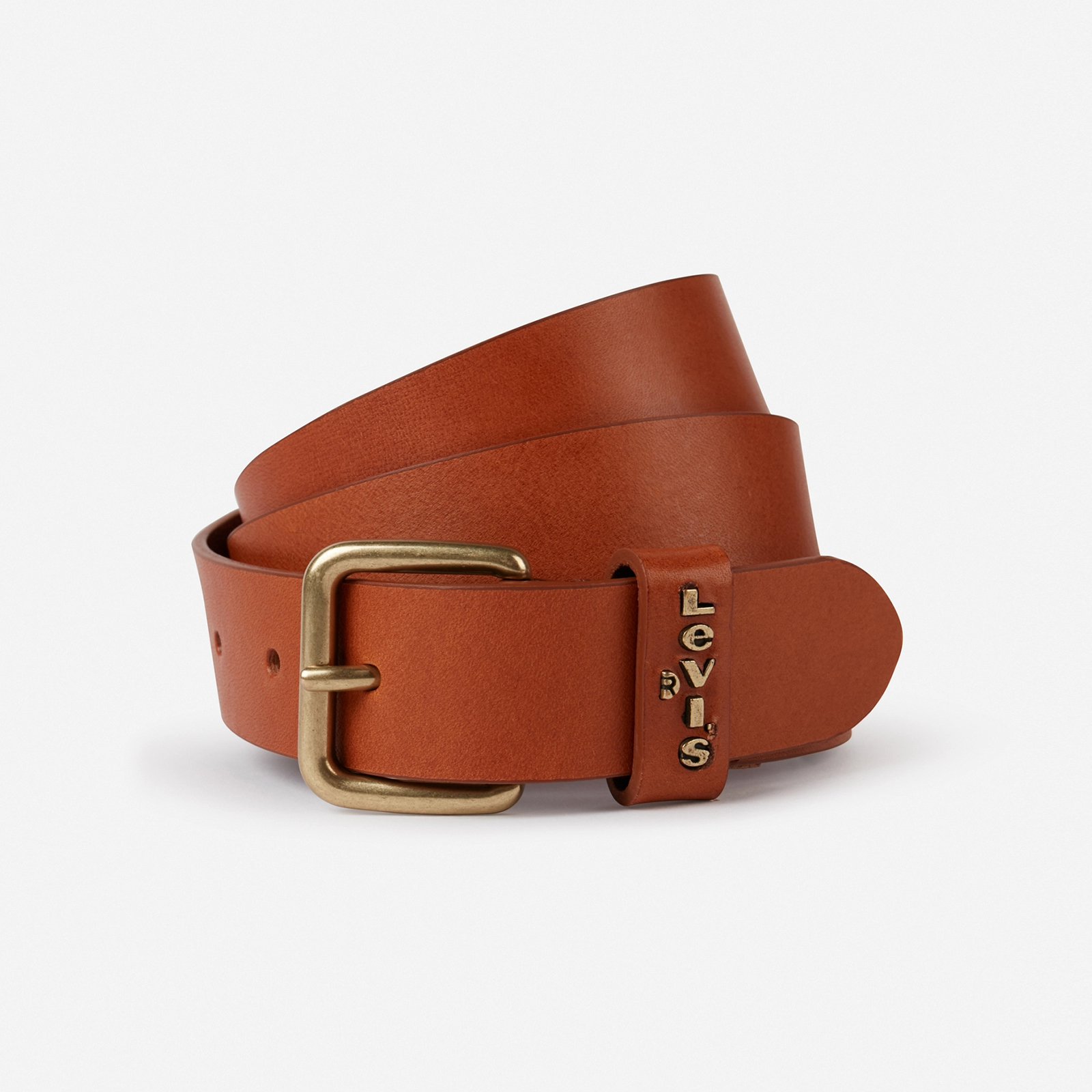 фото Ремень женский levi's women calypso belt коричневый, 100 см