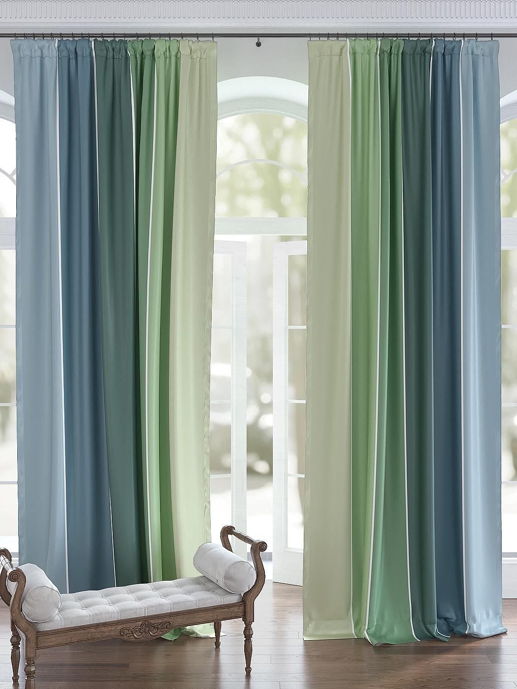 

Комплекты штор AT HOME / шторы в комнату 150х280 см / Фриони (зеленый), 750412