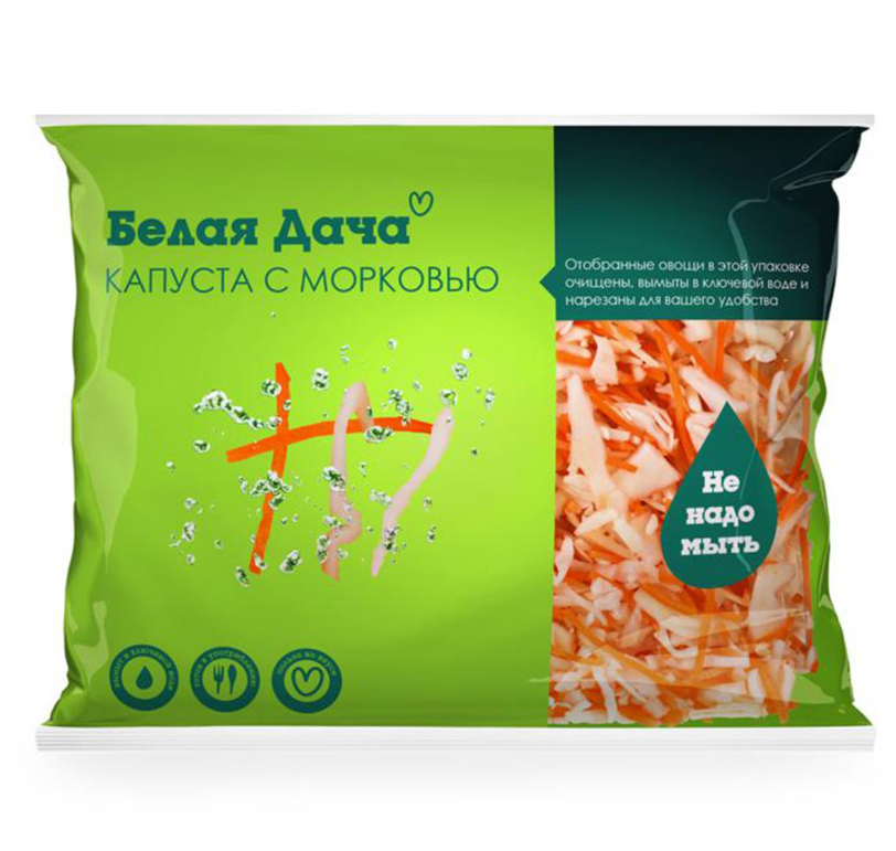 

Овощная смесь из капусты белокочанной и моркови 250 г