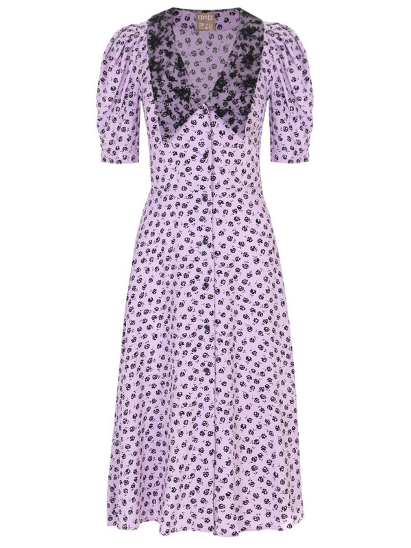 Платье женское de fil blanc С-1-4 фиолетовое 46 RU