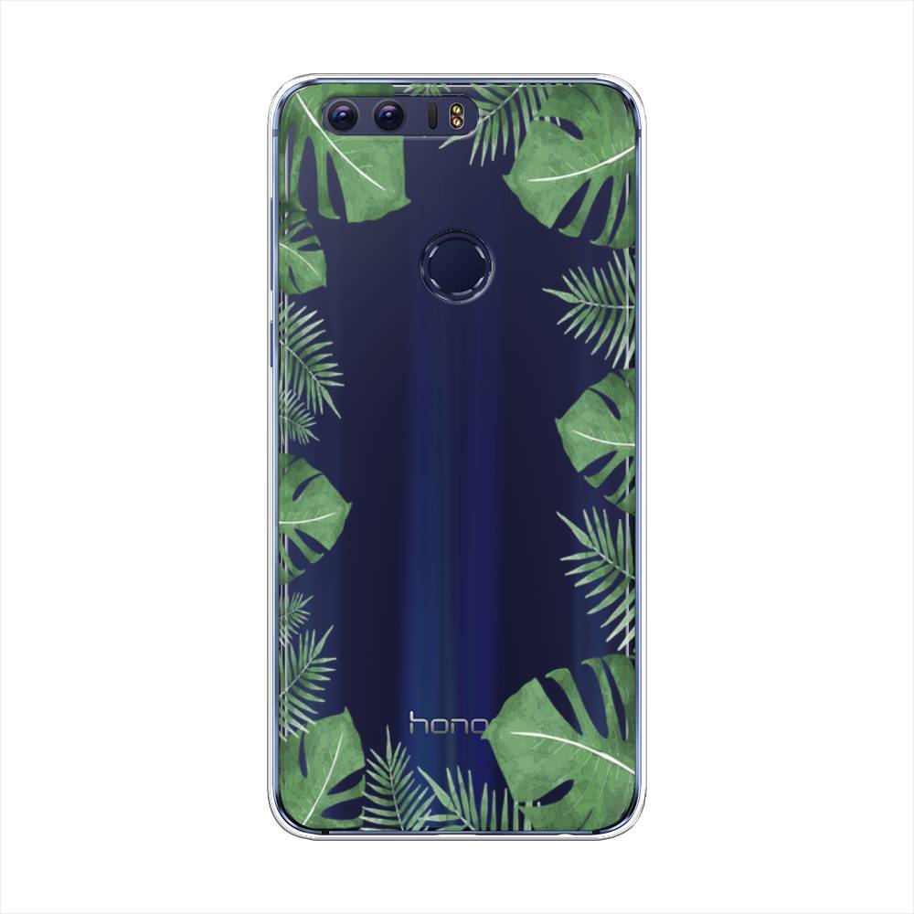 

Чехол Awog на Honor 8 "Листья папоротника рамка", Разноцветный, 60950-8