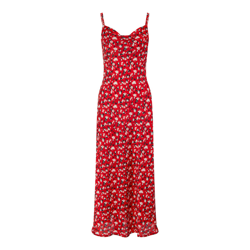 Платье женское de fil blanc С-1-3 красное 46-48