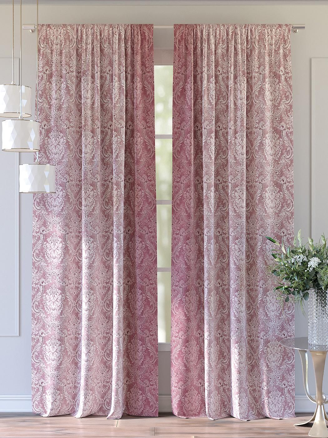 

Комплекты штор AT HOME / шторы в комнату 150х280 см / Бритис (розовый), 750113