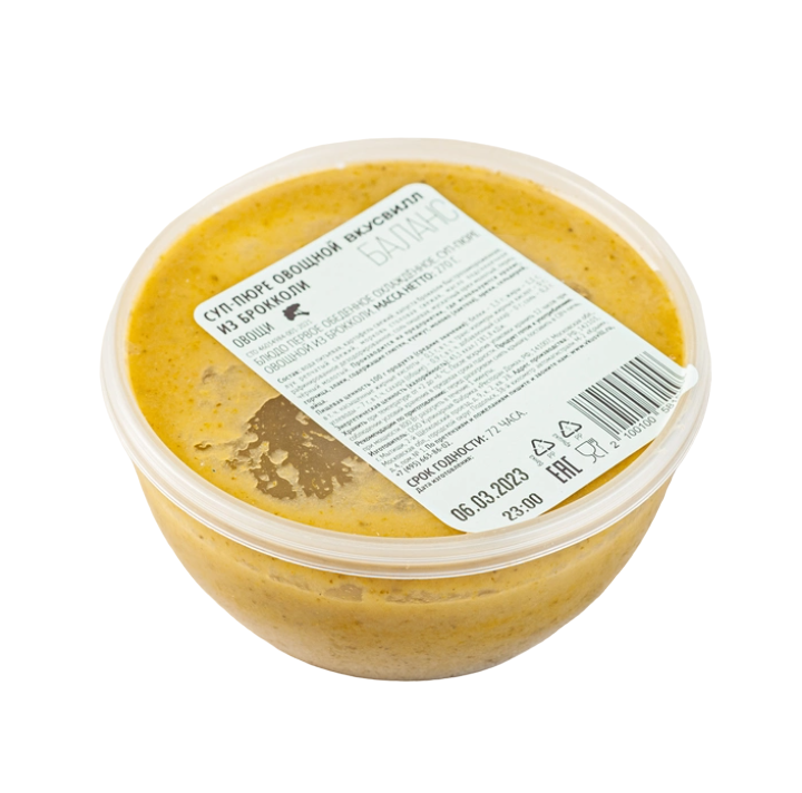 

Суп-пюре ВкусВилл овощной из брокколи 270 г