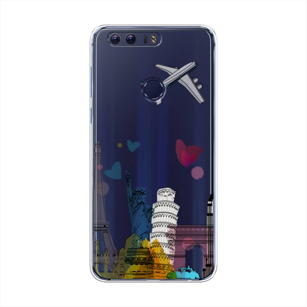 

Чехол Awog на Honor 8 "Самолет путешествий", Разноцветный, 60950-10