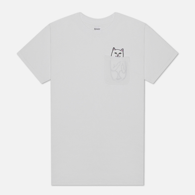 

Мужская футболка Ripndip Lord Nermal Pocket белый, Размер S, Lord Nermal Pocket