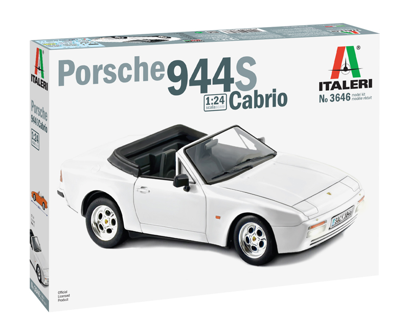 фото Сборная модель italeri 1/24 автомобиль porsche 944 s cabrio 3646