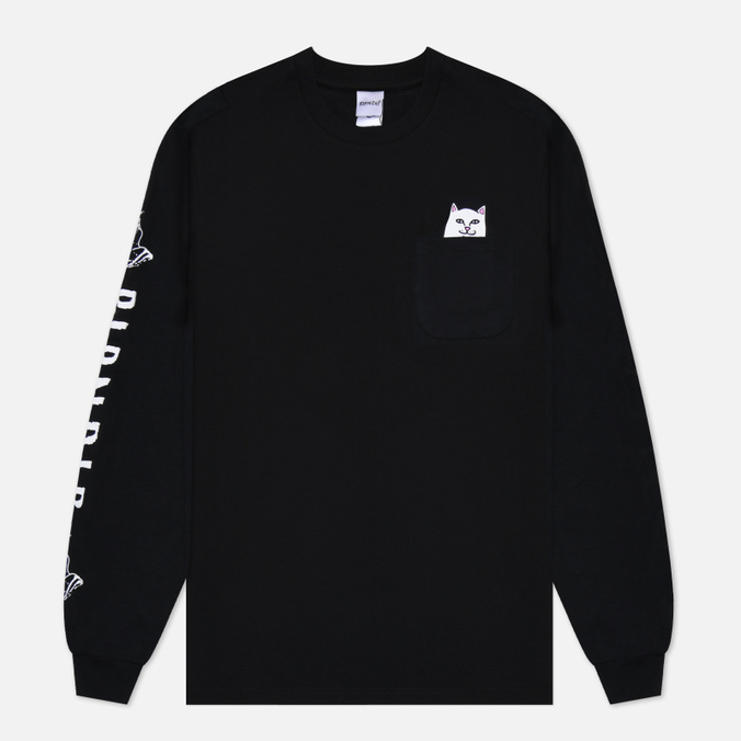 

Мужской лонгслив Ripndip Lord Nermal Pocket чёрный, Размер M, Черный, Lord Nermal Pocket-1