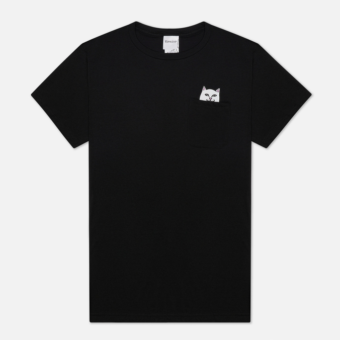 

Мужская футболка Ripndip Lord Nermal Pocket чёрный, Размер S, Черный, Lord Nermal Pocket