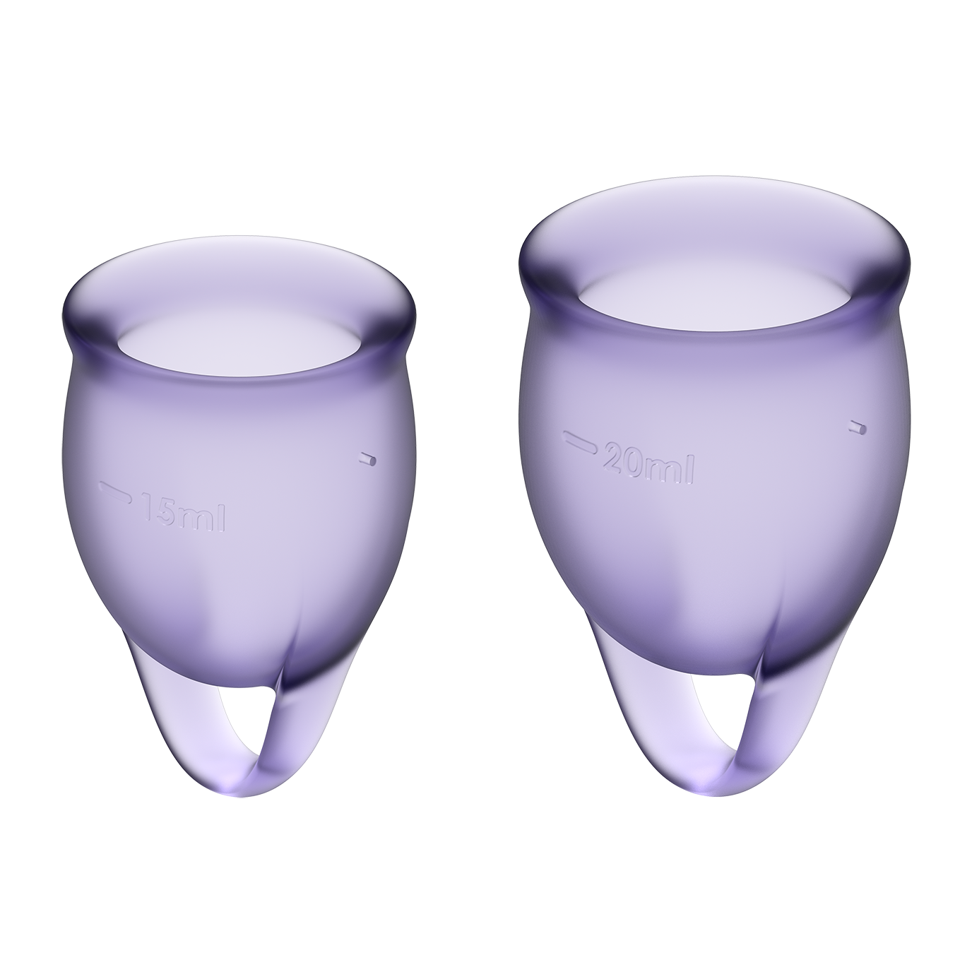 Набор менструальных чаш Feel confident Menstrual Cup (фиолетовые) набор флаконов для путешествий kuchenland 3 шт тюбики в косметичке силикон travel color