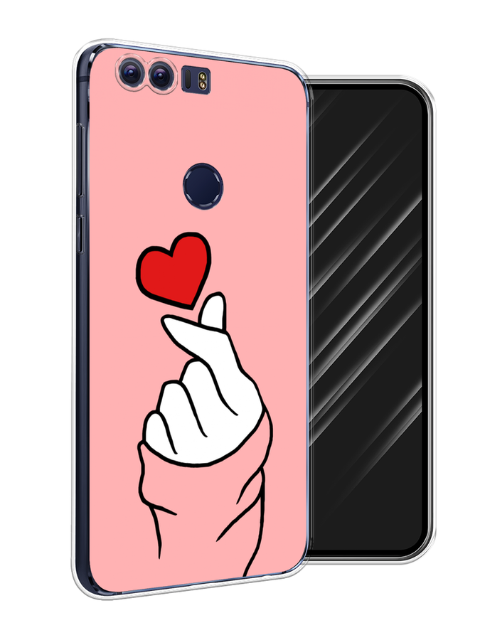 

Чехол Awog на Honor 8 "Милое сердечко", Разноцветный, 60950-7
