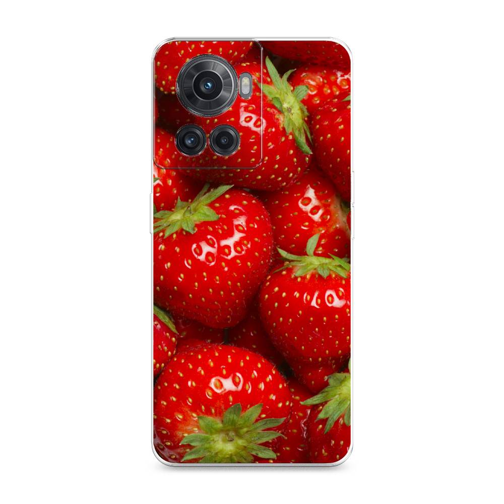 

Чехол Awog на OnePlus 10R / ВанПлас 10R "Клубника", Разноцветный, 152950-10