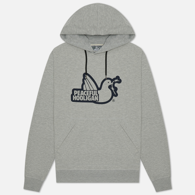 

Мужская толстовка Peaceful Hooligan Outline Dove Hoodie серый, Размер M, Outline Dove Hoodie
