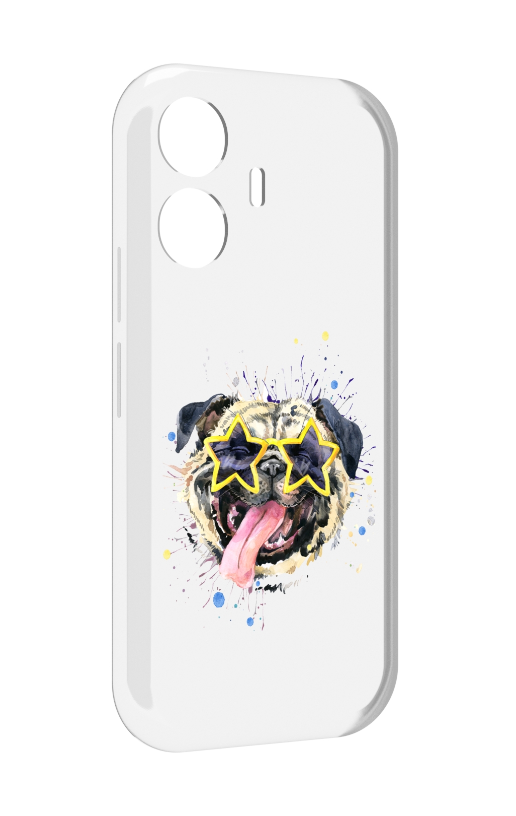 

Чехол MyPads мопс боксер для Vivo Y77E / Vivo iQOO Z6 Lite, Прозрачный, Tocco