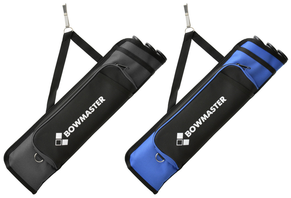 Колчан для стрел Bowmaster 3 тубы с карманом (Красный)