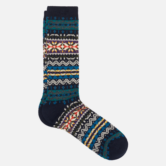 

Носки Anonymous Ism Fair Isle Crew синий, Размер 44-46 EU, Fair Isle Crew