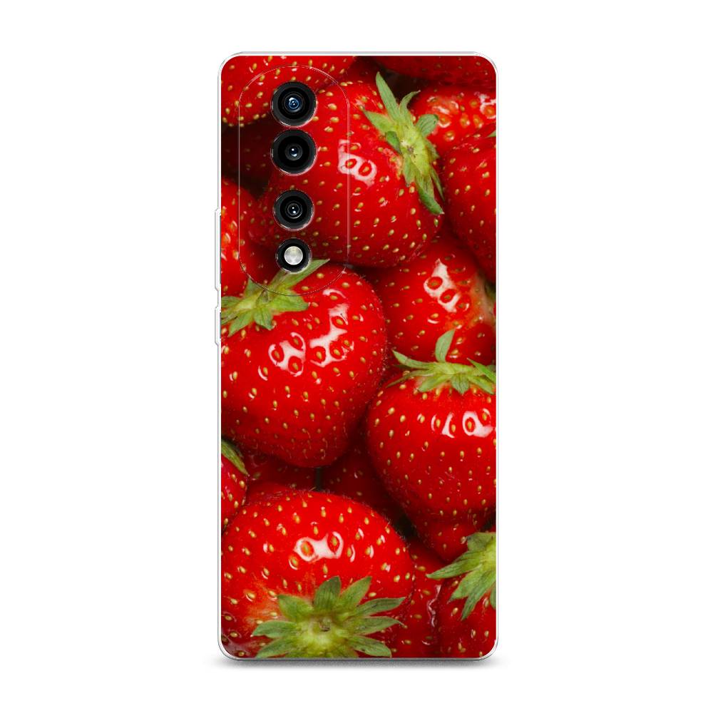 

Силиконовый чехол "Клубника" на Honor 70 Pro, 6108350-10