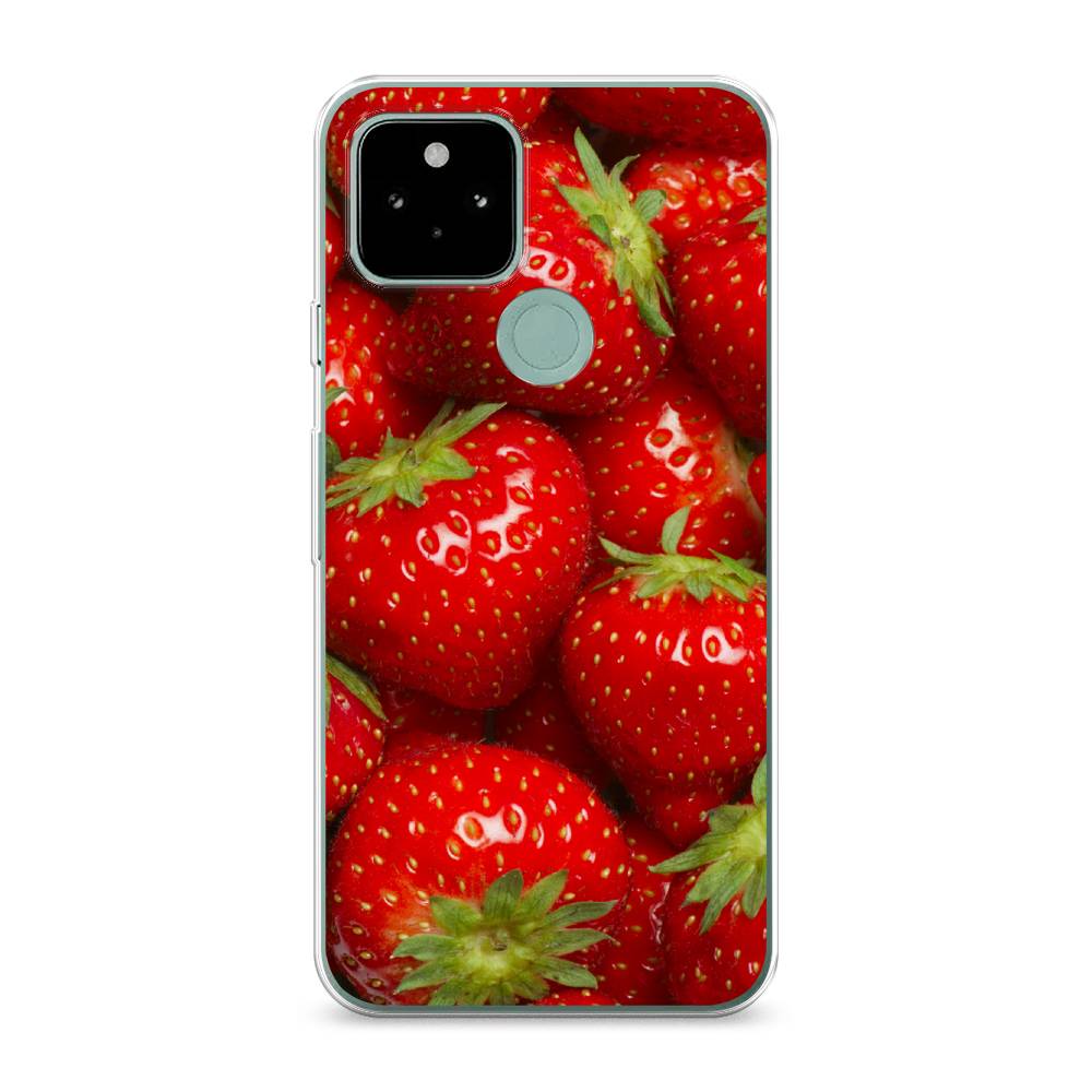 

Чехол Awog на Google Pixel 5A "Клубника", Разноцветный, 271050-10