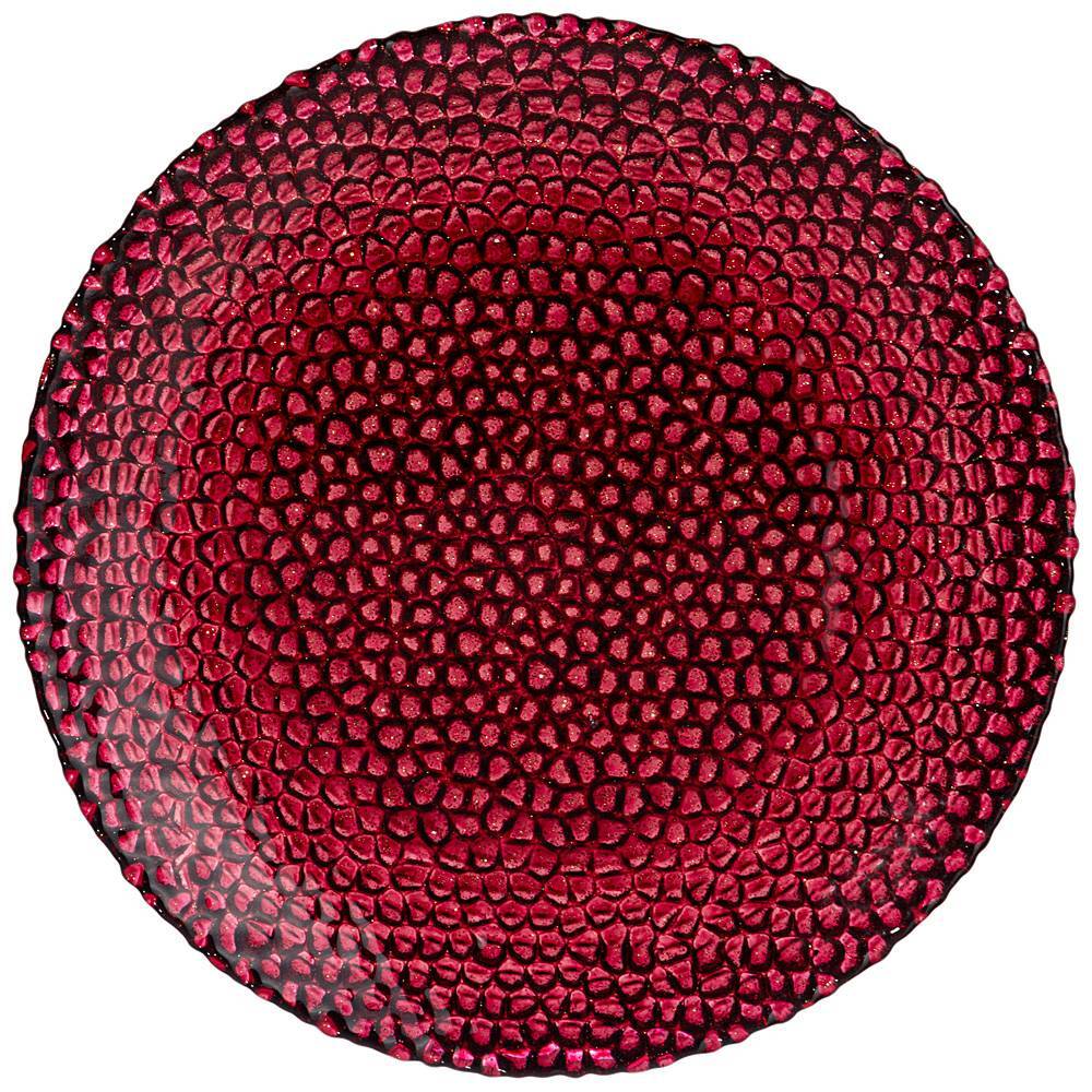 

Набор из 6 штук Тарелка AKCAM Lace bordeaux, 21см, стекло (339-341/6), Красный