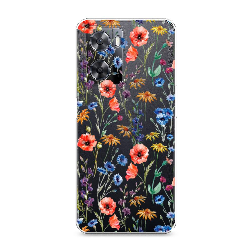 

Чехол Awog для Oppo A57s "Маки и васильки фон", 2511850-8