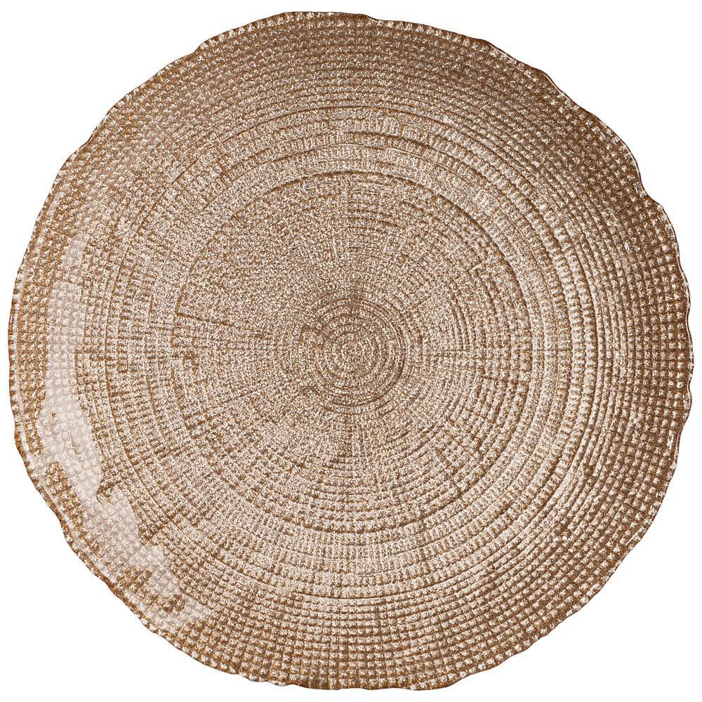 

Набор из 2 штук Тарелка AKCAM Treasure beige 28см, стекло (339-307/2), Бежевый