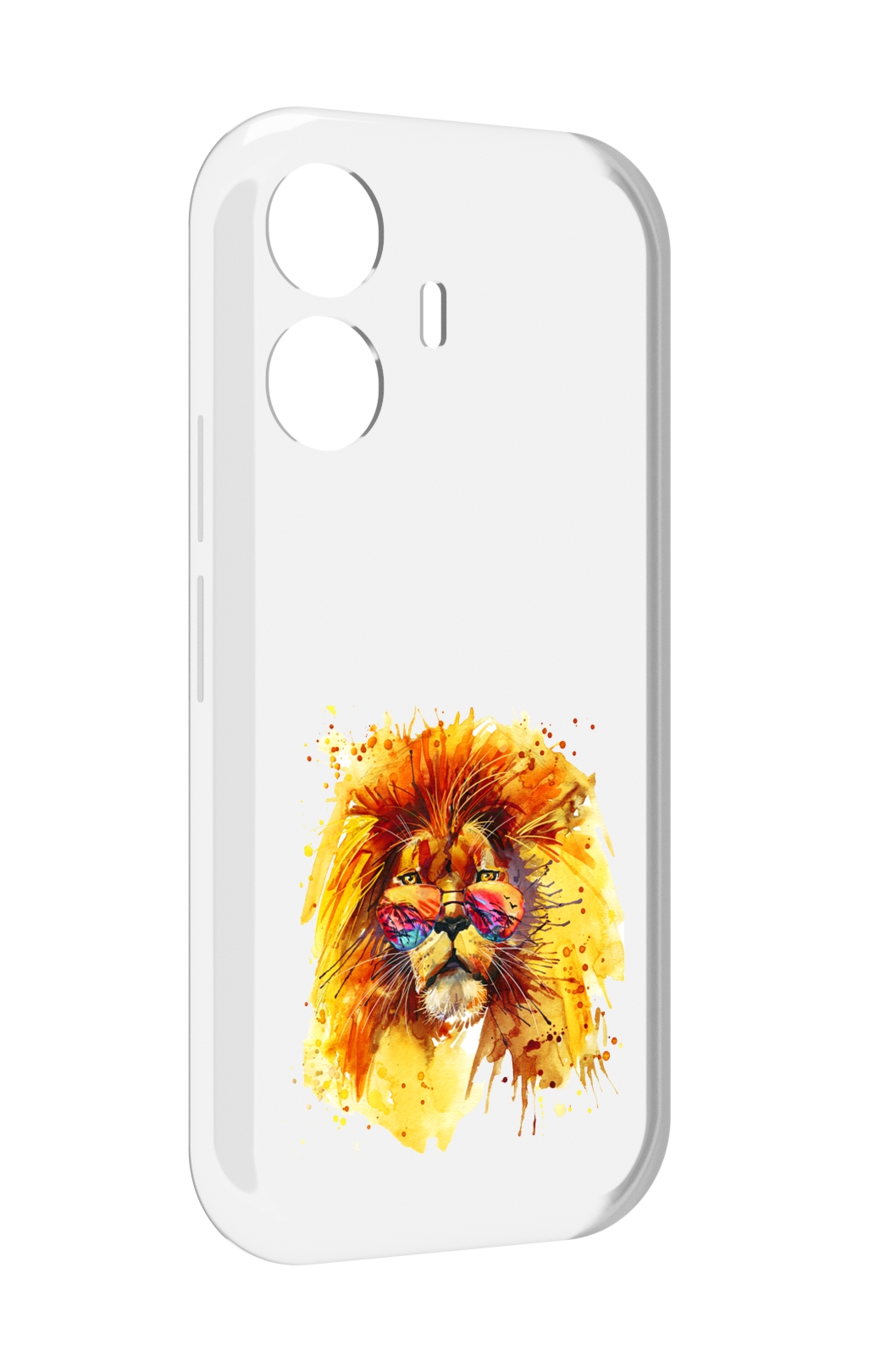 

Чехол MyPads лев в очках для Vivo Y77E / Vivo iQOO Z6 Lite, Прозрачный, Tocco