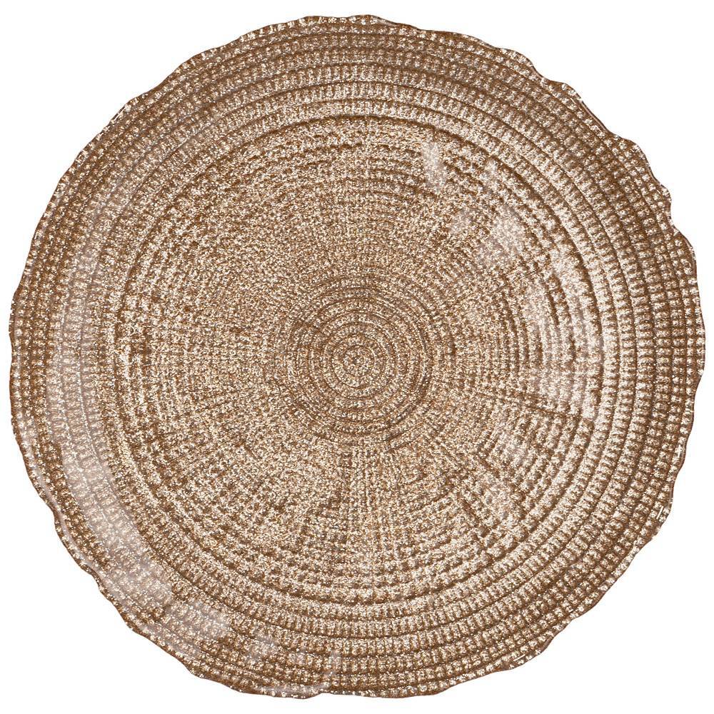 

Набор из 4 штук Тарелка AKCAM Treasure beige 21см, стекло (339-306/4), Бежевый