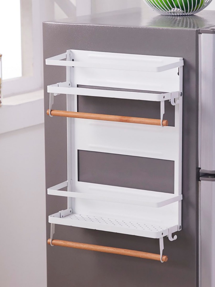 фото Кухонная стойка-органайзер магнитный на холодильник storage rack 17wrs orisma