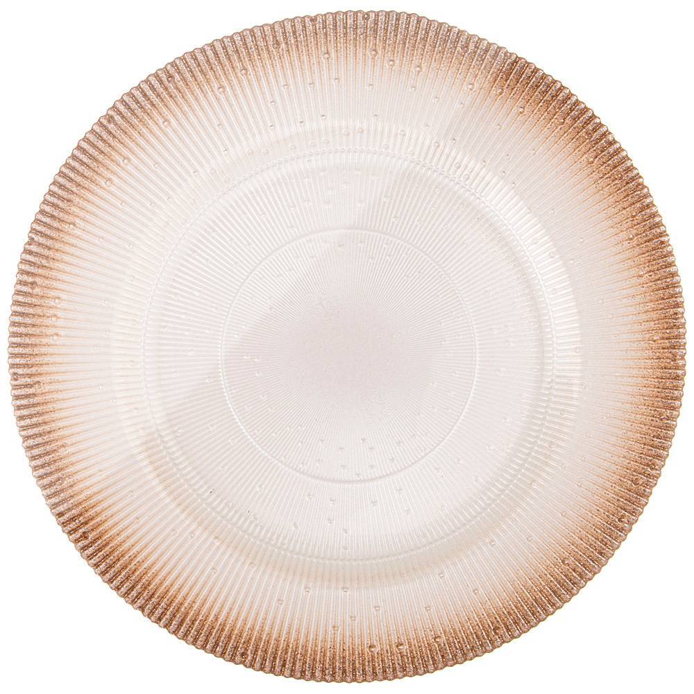 

Набор из 6 штук Тарелка AKCAM Glamour Champagne, 28см, стекло (339-242/6), Коричневый